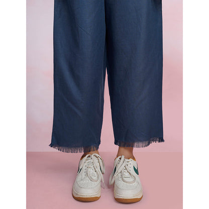 The House of Hemp Dual Essence Co-Ord - Aqua And Navy Blue (Set of 2)