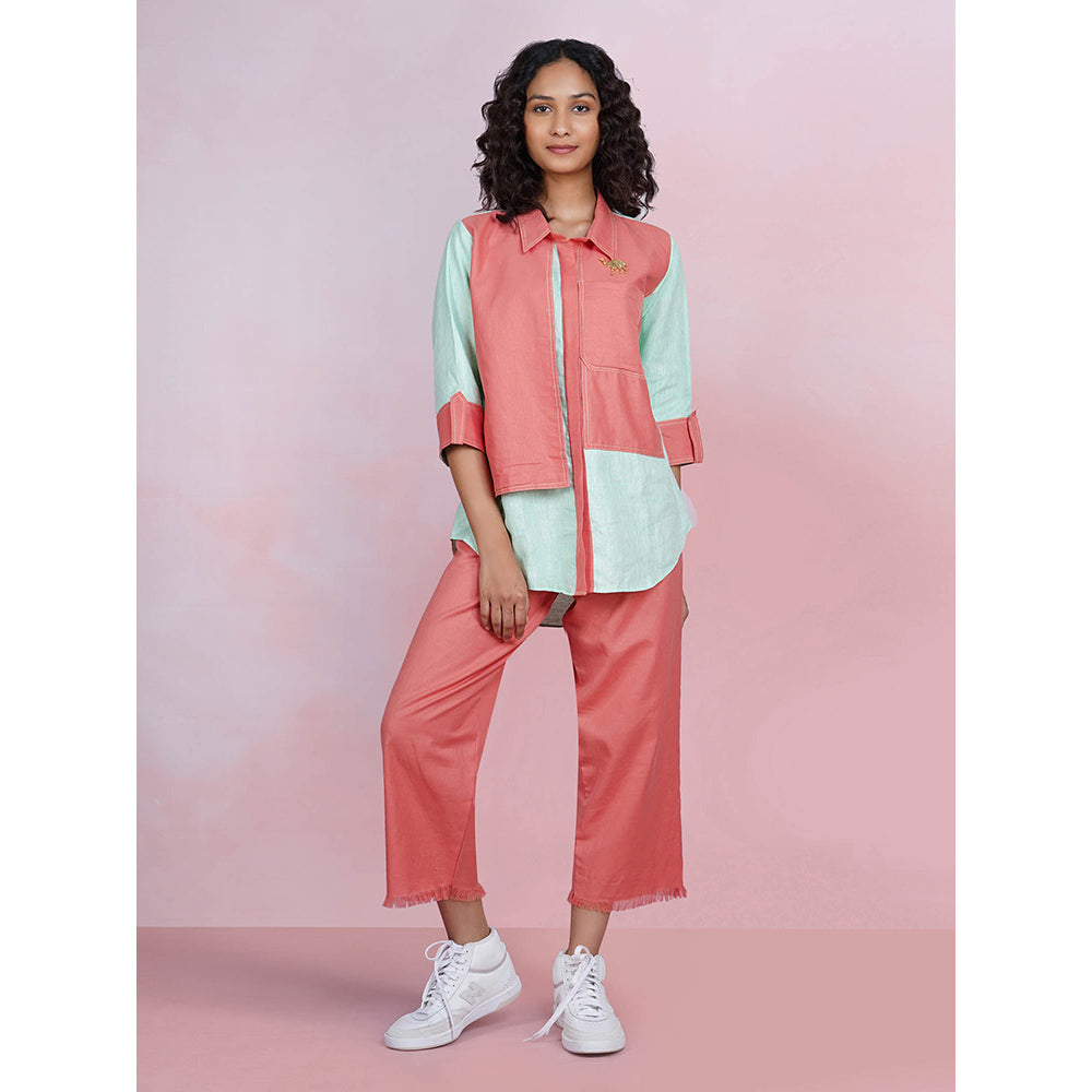 The House of Hemp Dual Essence Co-Ord - Coral And Aqua (Set of 2)