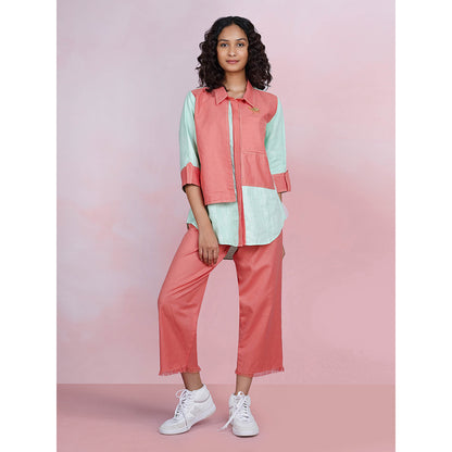 The House of Hemp Dual Essence Co-Ord - Coral And Aqua (Set of 2)