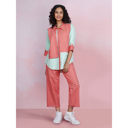 The House of Hemp Dual Essence Co-Ord - Coral And Aqua (Set of 2)