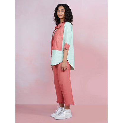 The House of Hemp Dual Essence Co-Ord - Coral And Aqua (Set of 2)