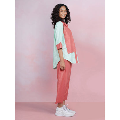 The House of Hemp Dual Essence Co-Ord - Coral And Aqua (Set of 2)