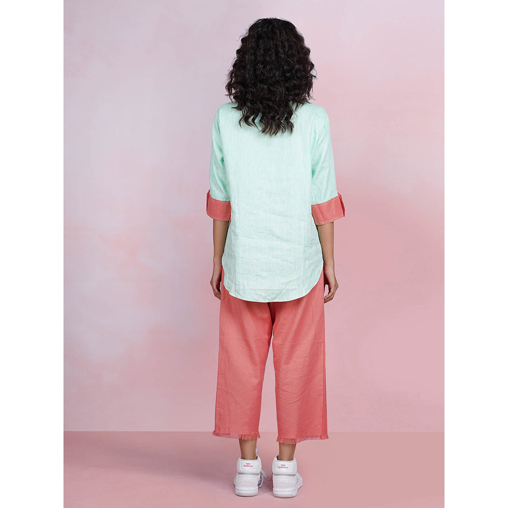 The House of Hemp Dual Essence Co-Ord - Coral And Aqua (Set of 2)