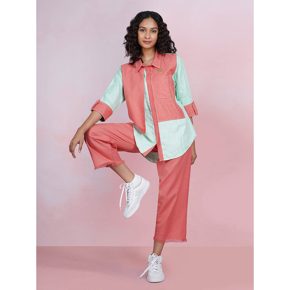 The House of Hemp Dual Essence Co-Ord - Coral And Aqua (Set of 2)
