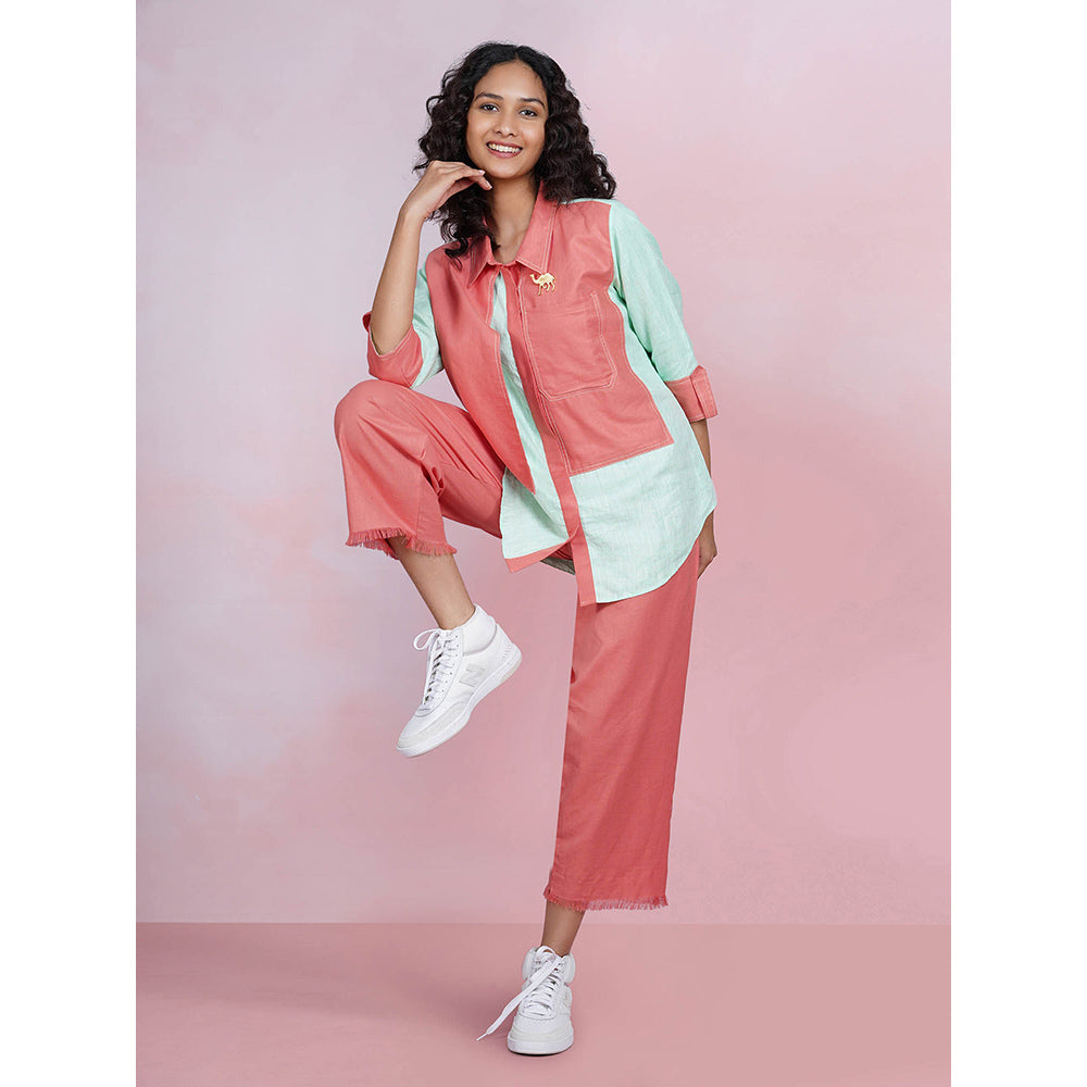 The House of Hemp Dual Essence Co-Ord - Coral And Aqua (Set of 2)