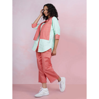 The House of Hemp Dual Essence Co-Ord - Coral And Aqua (Set of 2)