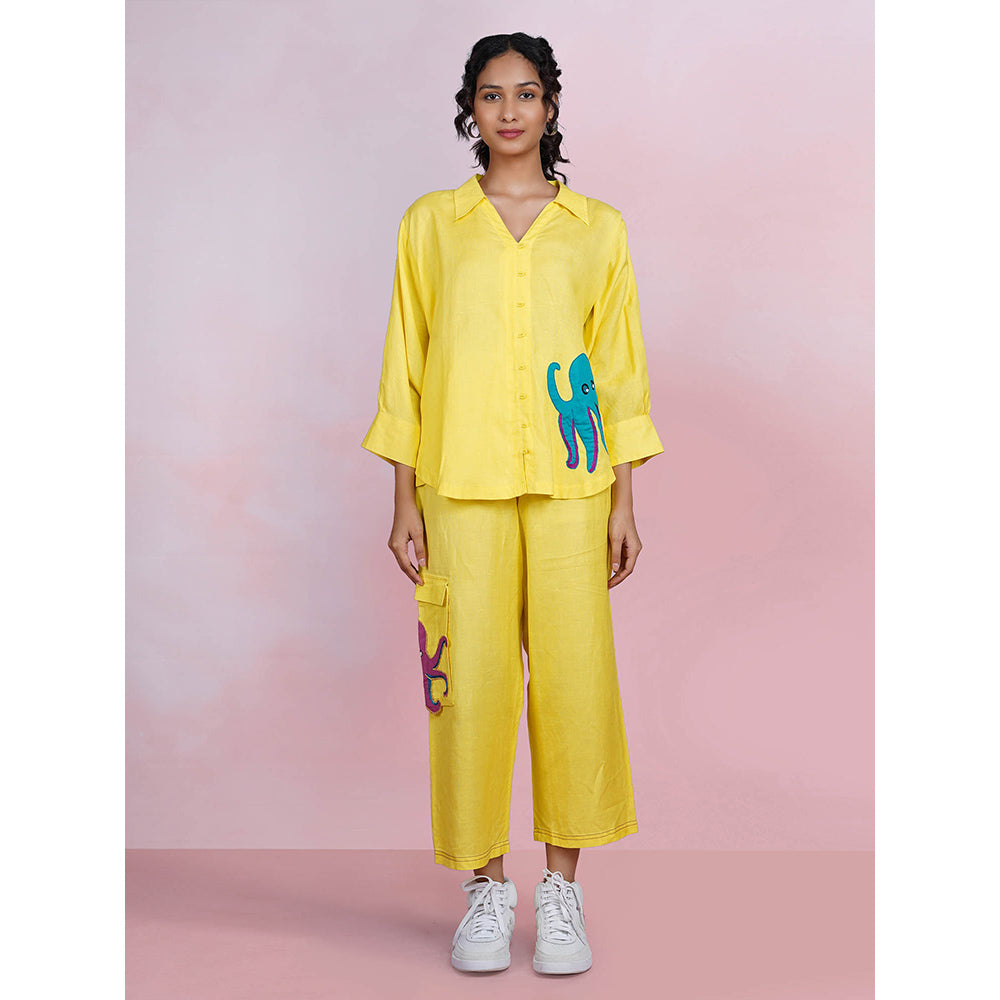 The House of Hemp Seafarer Co-Ord - Lemon Yellow (Set of 2)