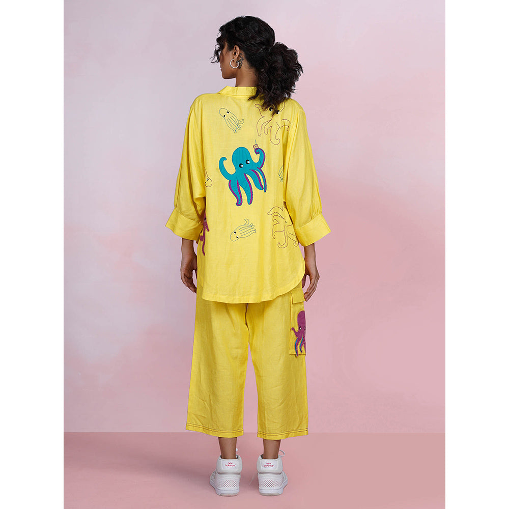 The House of Hemp Seafarer Co-Ord - Lemon Yellow (Set of 2)