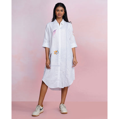 The House of Hemp Calm Cloud Shirt Dress