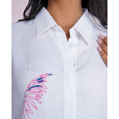 The House of Hemp Calm Cloud Shirt Dress