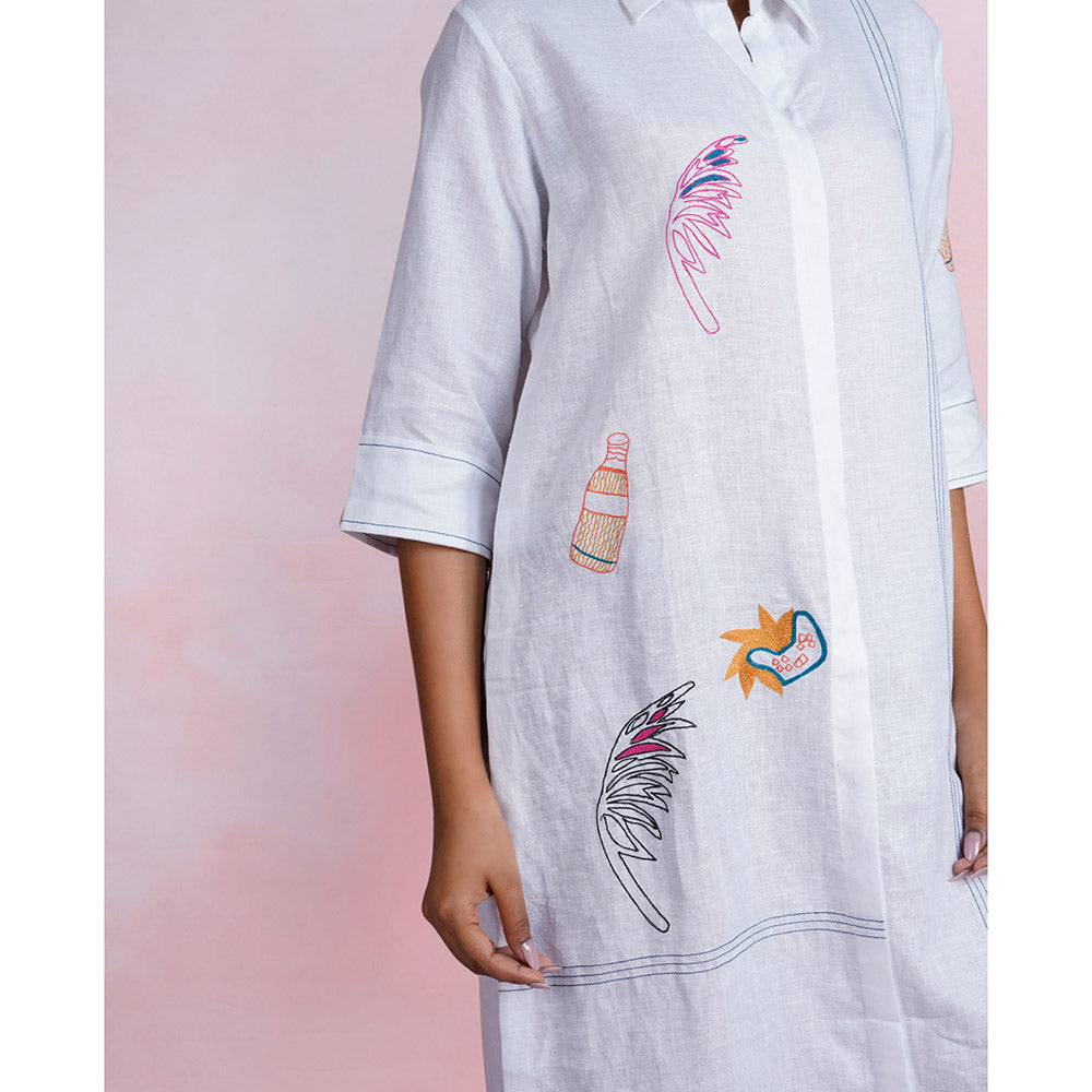 The House of Hemp Calm Cloud Shirt Dress