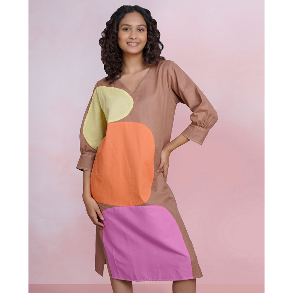 The House of Hemp Viola Sand Dress