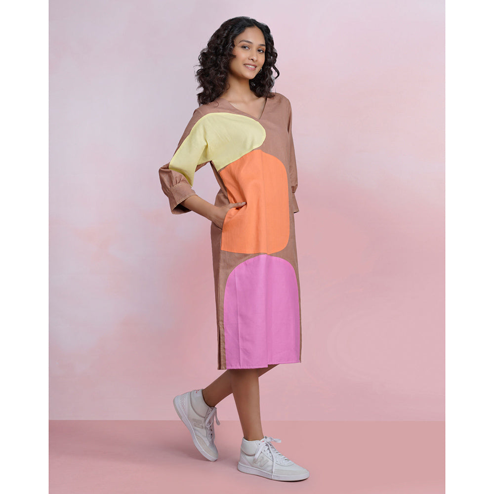 The House of Hemp Viola Sand Dress