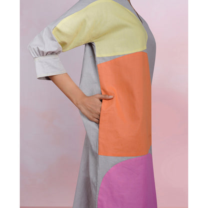 The House of Hemp Grey Viola Mist Dress