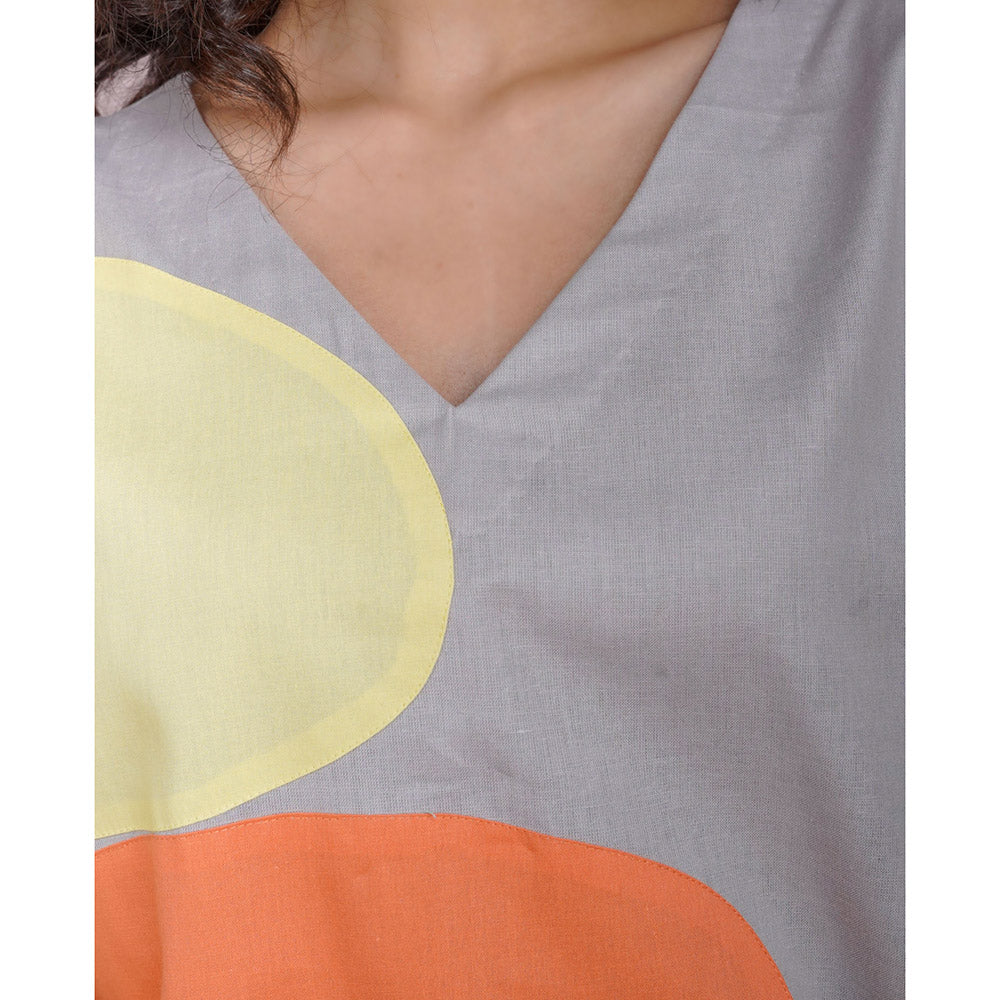 The House of Hemp Grey Viola Mist Dress