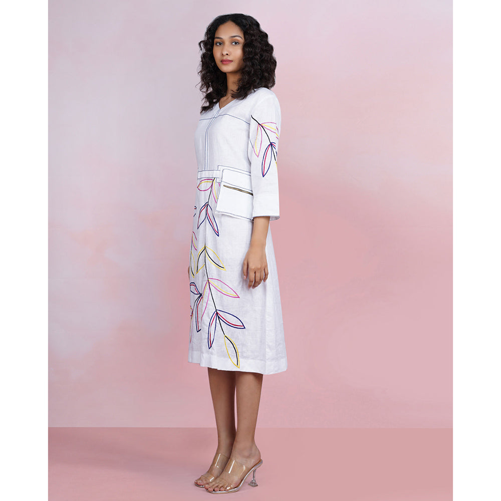 The House of Hemp Pearl Pocket Dress with Belt (Set of 2)