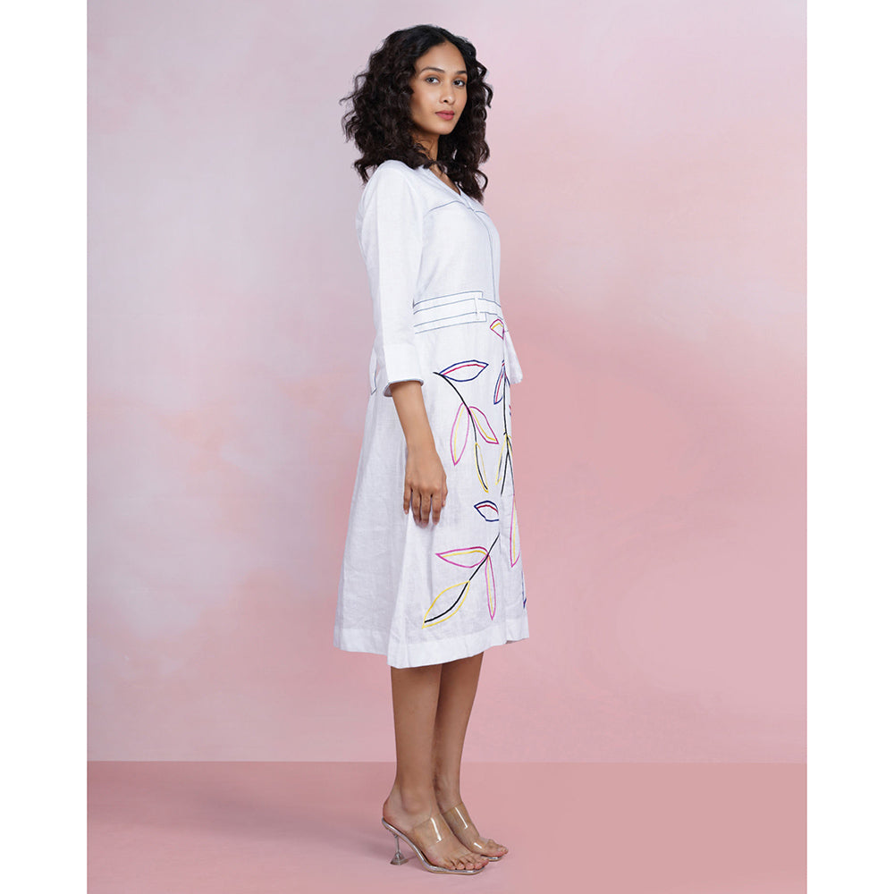 The House of Hemp Pearl Pocket Dress with Belt (Set of 2)