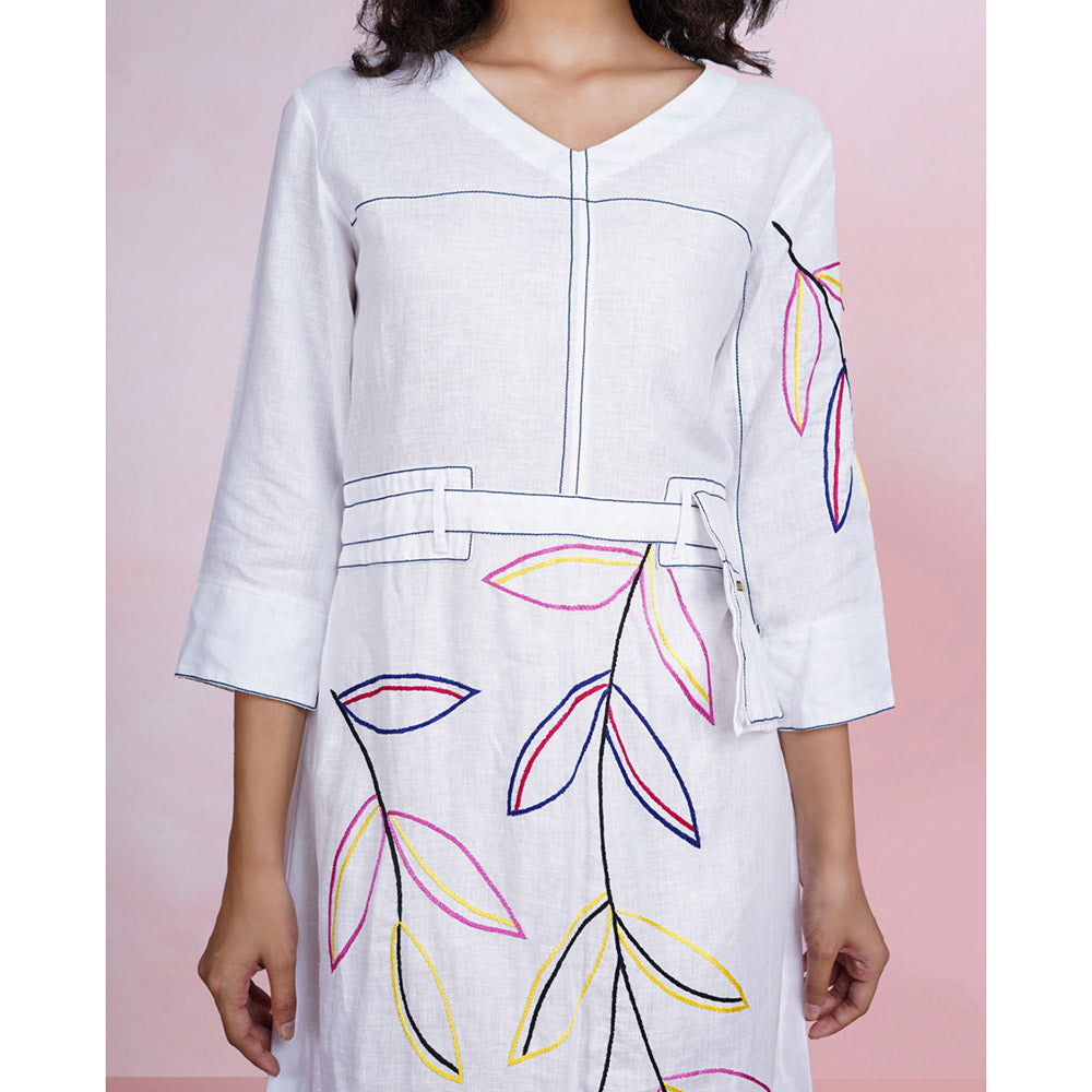 The House of Hemp Pearl Pocket Dress with Belt (Set of 2)