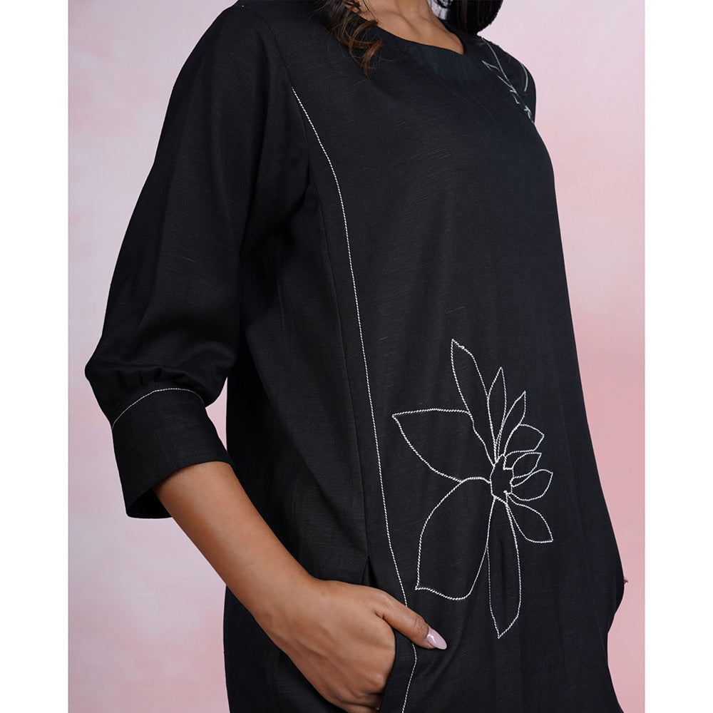 The House of Hemp Shadow Stitch Dress