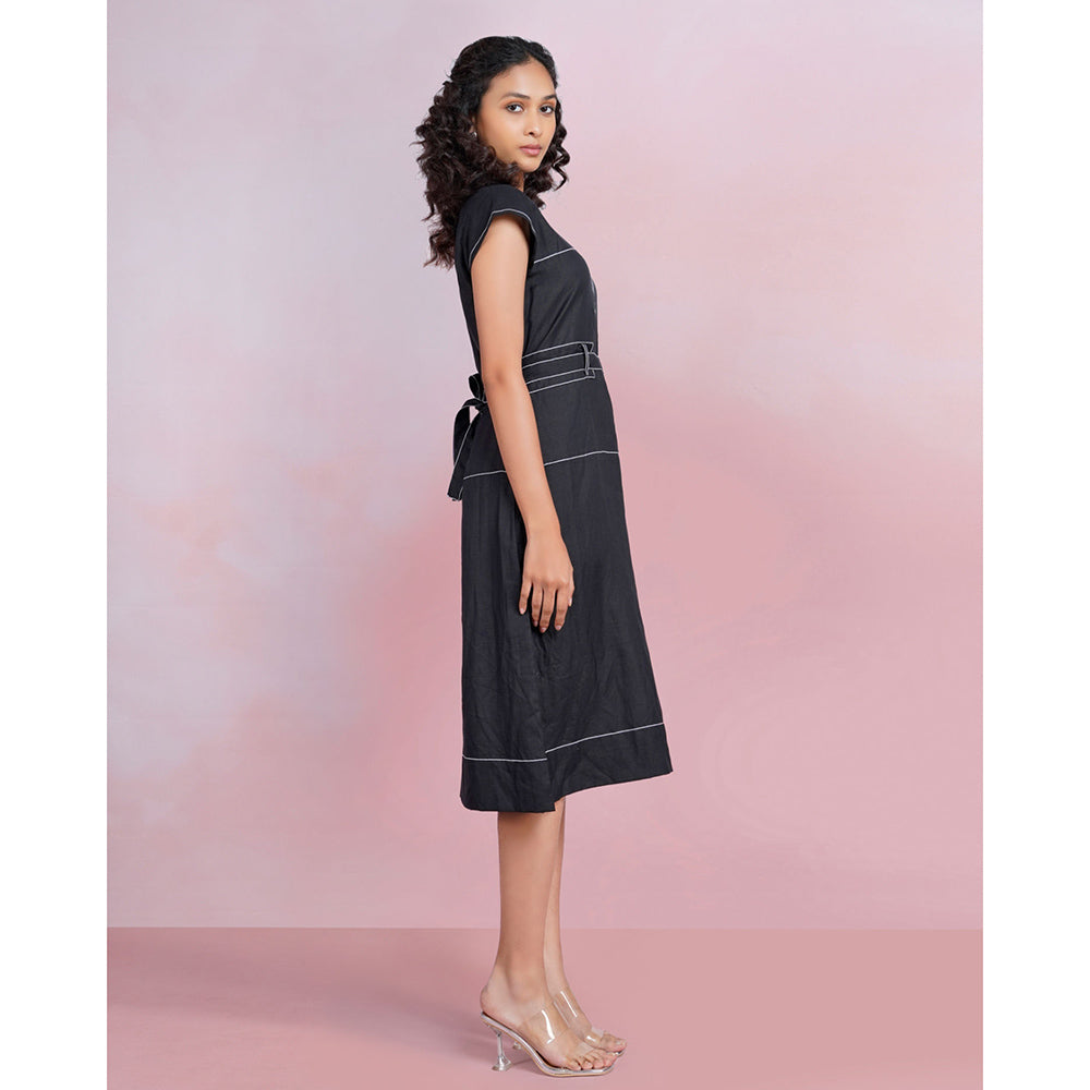 The House of Hemp Dune Whisper Dress - Black (Set of 2)