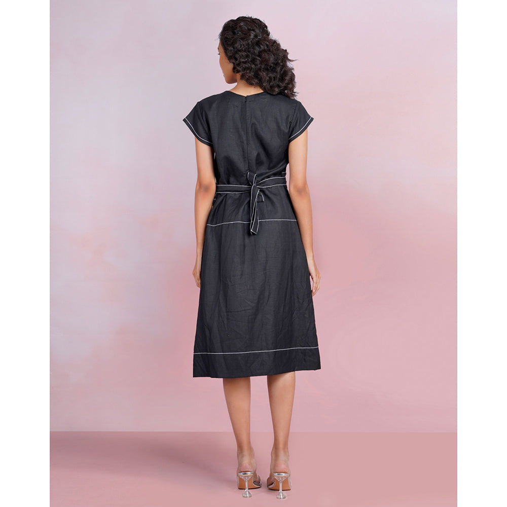 The House of Hemp Dune Whisper Dress - Black (Set of 2)