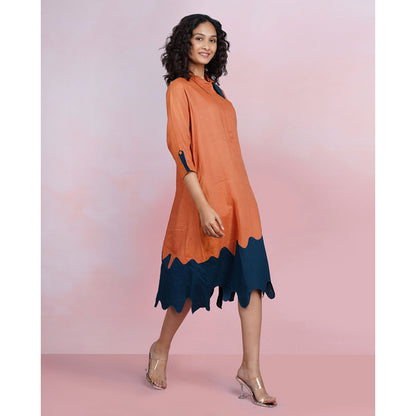 The House of Hemp Multi-Color Tide Crest Dress