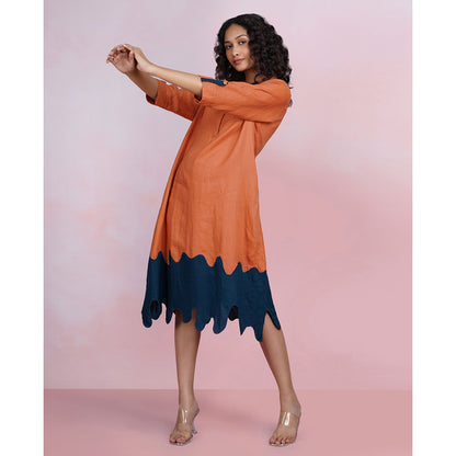 The House of Hemp Multi-Color Tide Crest Dress
