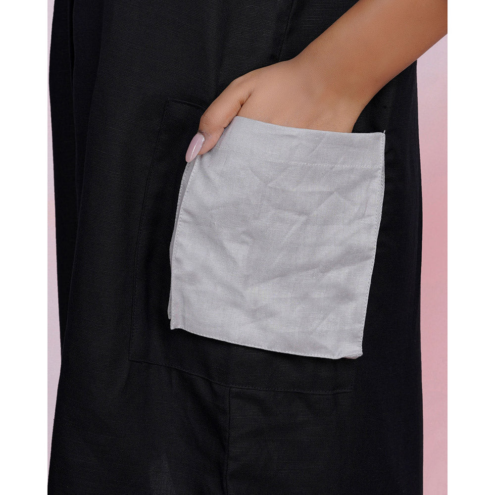 The House of Hemp Graphite Aura Shirt Dress