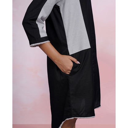 The House of Hemp Graphite Aura Shirt Dress