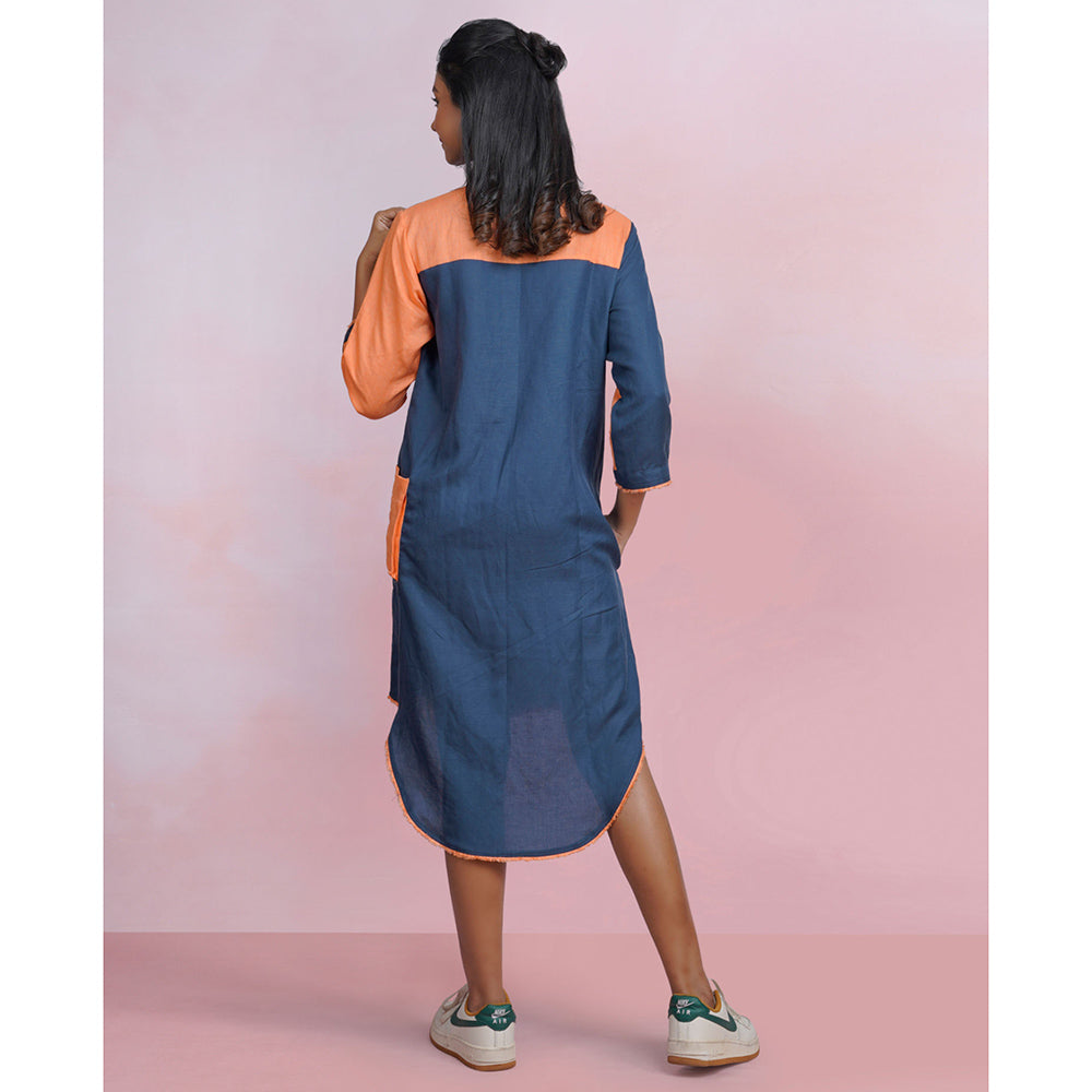 The House of Hemp Sunset Tide Shirt Dress
