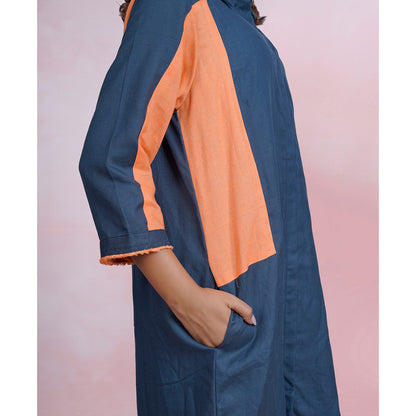 The House of Hemp Sunset Tide Shirt Dress