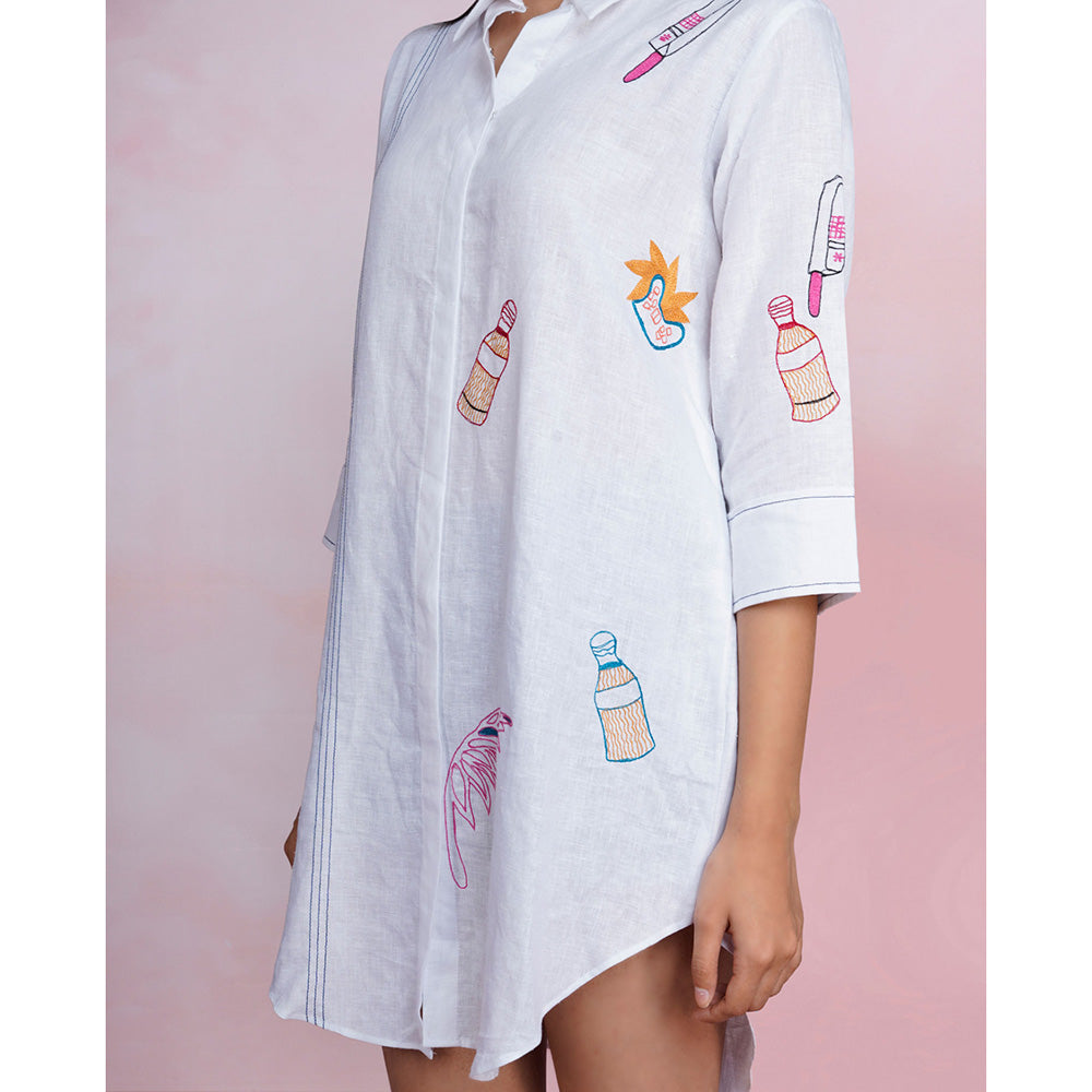 The House of Hemp Cloud Ease Embroidered Shirt