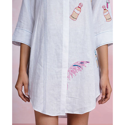 The House of Hemp Cloud Ease Embroidered Shirt