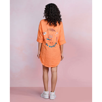 The House of Hemp Amber Zen Embroidered Shirt