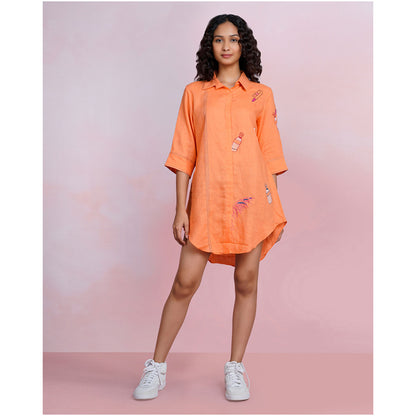 The House of Hemp Amber Zen Embroidered Shirt