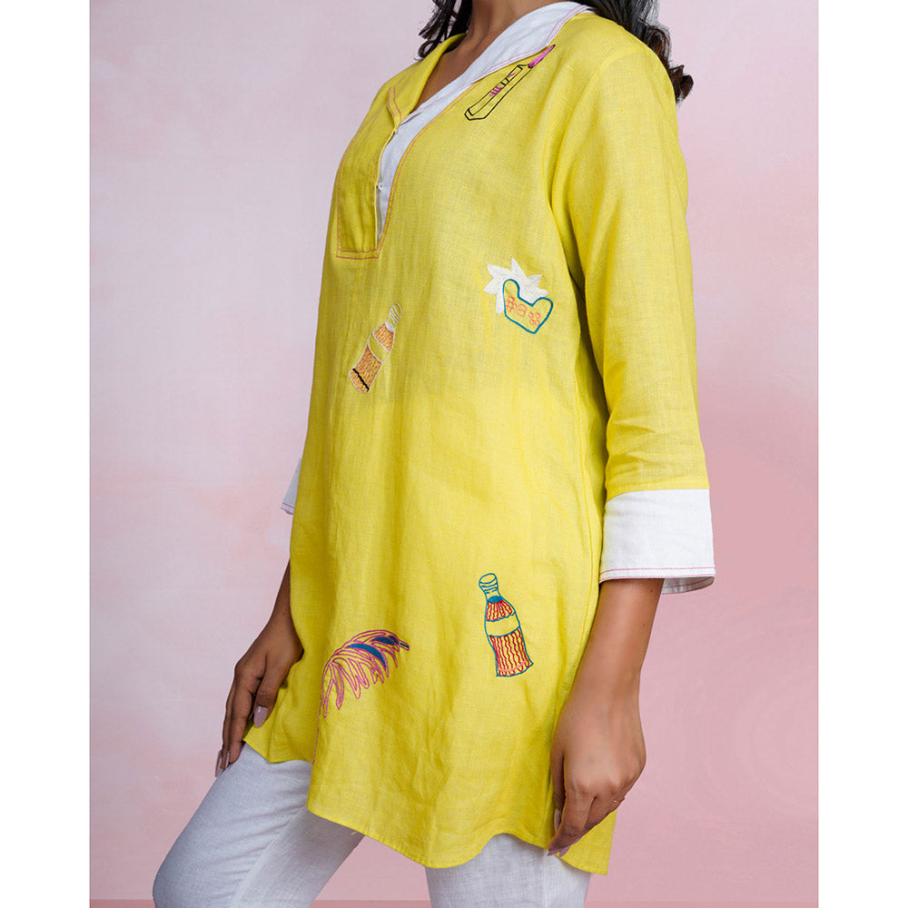 The House of Hemp Lazy Dawn Embroidered Shirt