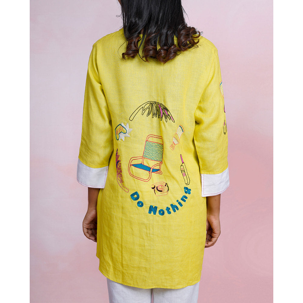 The House of Hemp Lazy Dawn Embroidered Shirt