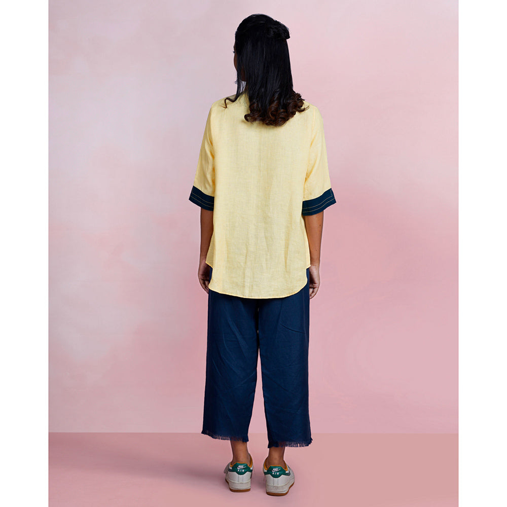 The House of Hemp Neon Chase Embroidered Shirt