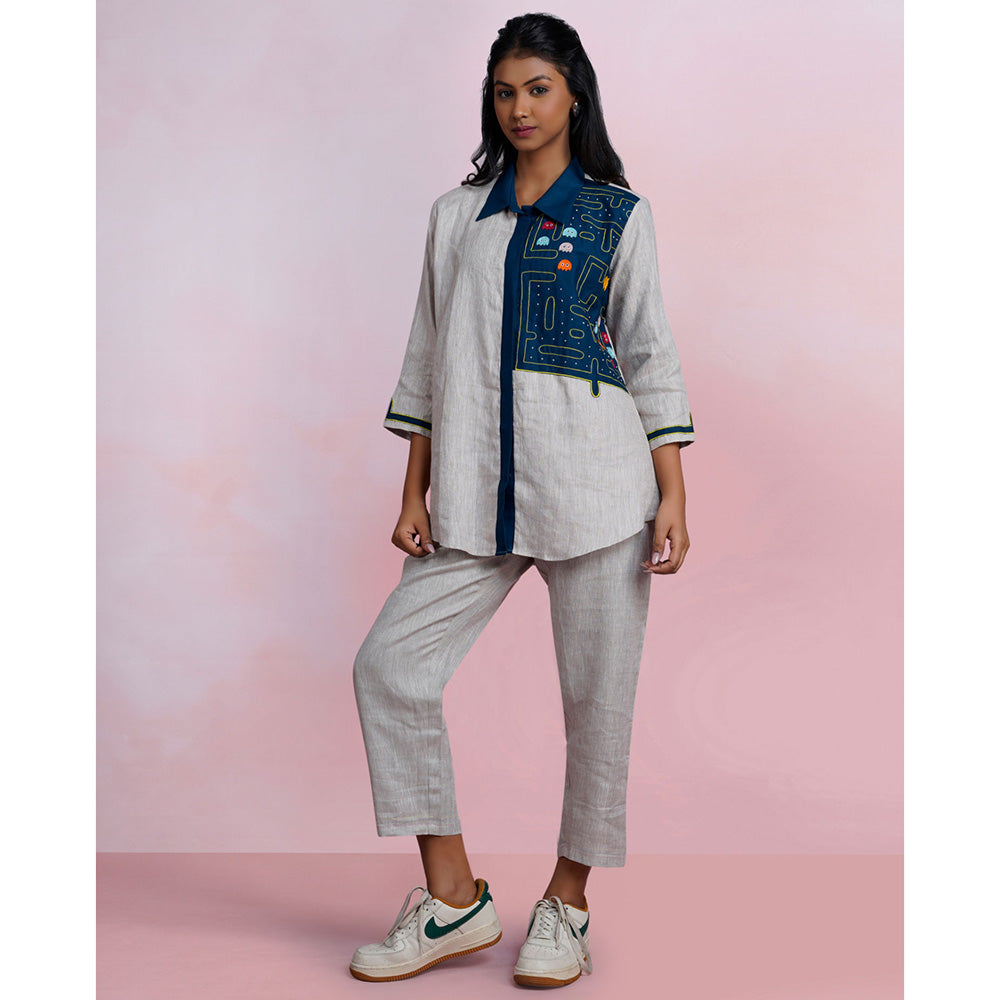 The House of Hemp Arcade Drift Embroidered Shirt