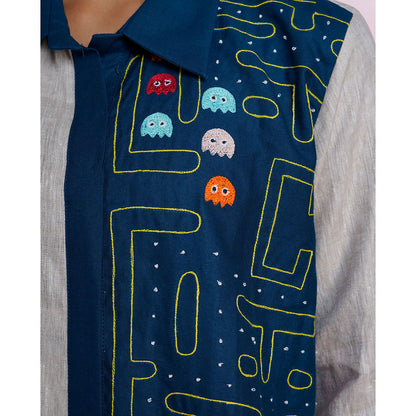 The House of Hemp Arcade Drift Embroidered Shirt