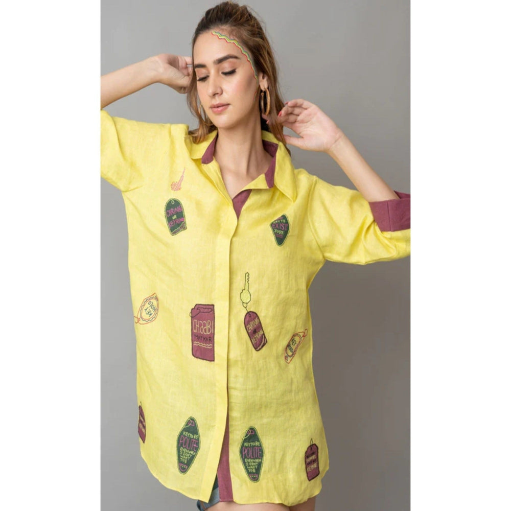 The House of Hemp Yellow Key To Life Shirt