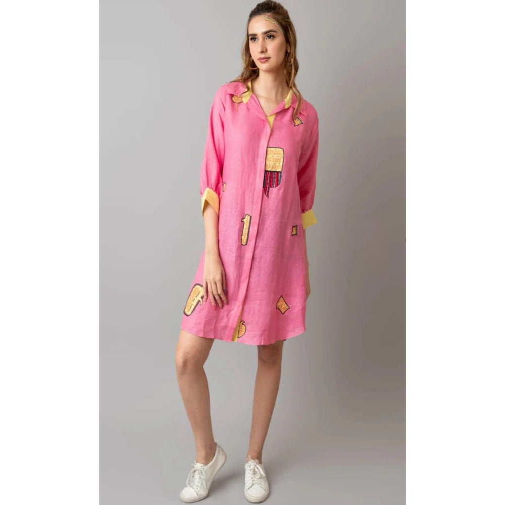 The House of Hemp Pink Overthinking Dress