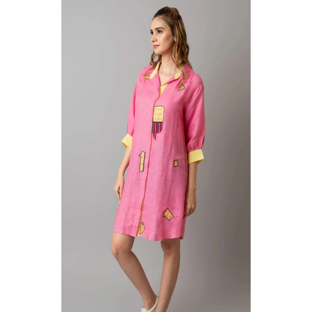 The House of Hemp Pink Overthinking Dress