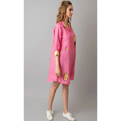The House of Hemp Pink Overthinking Dress