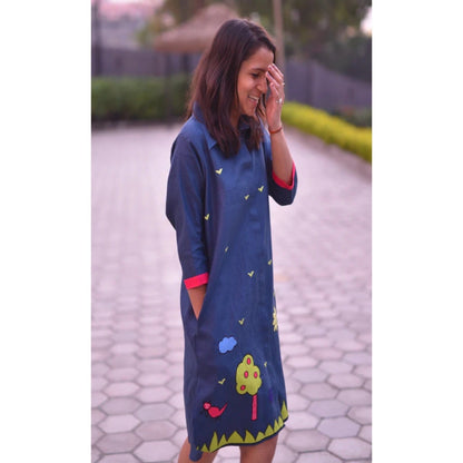 The House of Hemp Blue Azure Horizon Dress