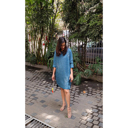 The House of Hemp Blue Serene Dress