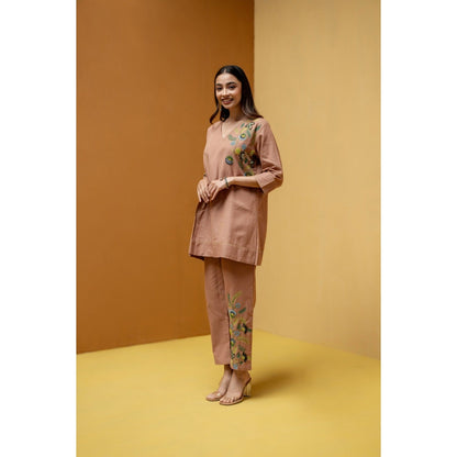 The House of Hemp Peach Kaashni Co-Ord Set