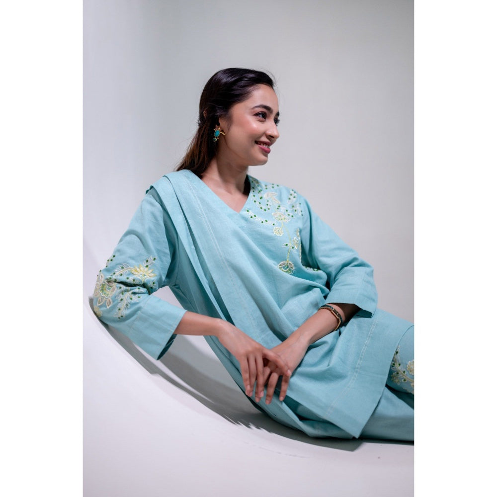 The House of Hemp Blue Aarzu Co-Ord Set