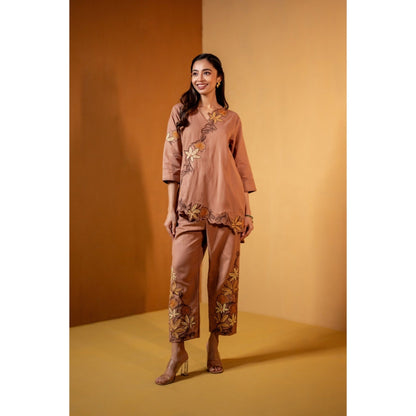 The House of Hemp Mauve Vanyaa Co-Ord Set