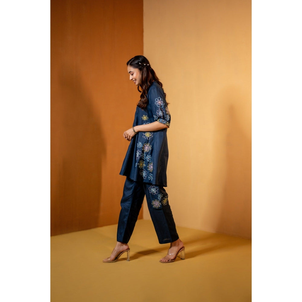 The House of Hemp Navy Blue Keya Co-Ord Set